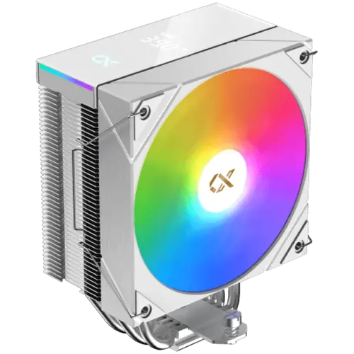 AK4 Digital Arctic (Alb, ARGB și panou LED digital pe capacul superior, ventilator ARGB PWM, backplate Intel, Mini ARGB LED controller) - 1