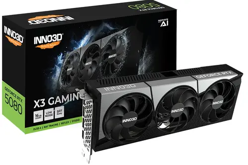 Видео карта, Inno3D GeForce RTX 5080 16GB GDDR7 X3 OC Gaming