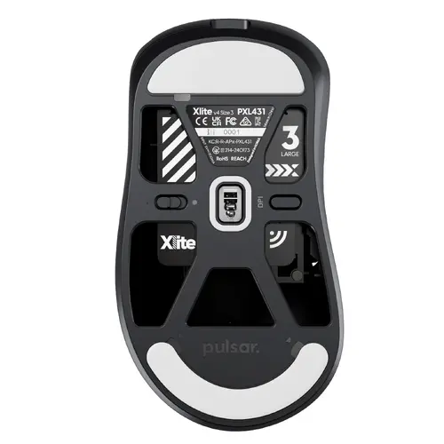 Pulsar професионална геймърска мишка Wireless Gaming Mouse Xlite v4 Size3 Black - 1K (8K compatible) - image 3