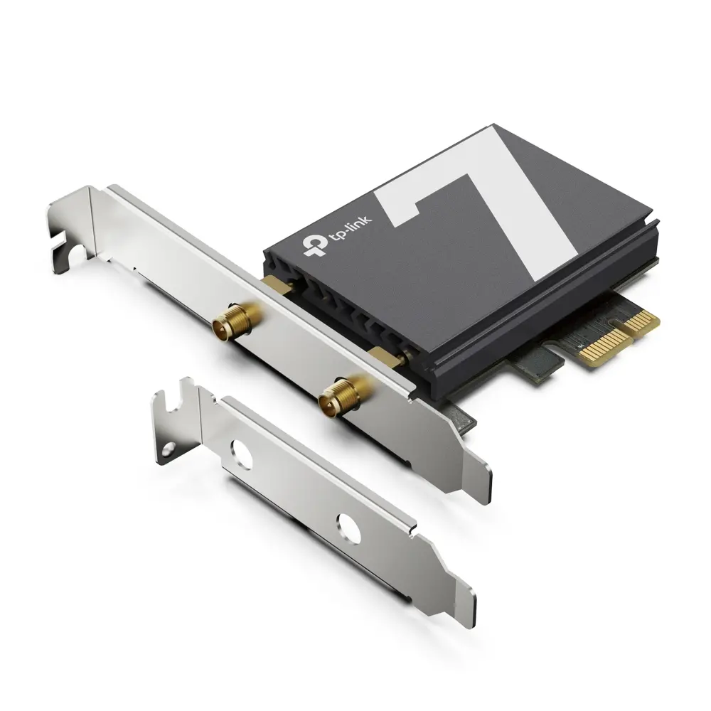 Безжичен адаптер TP-LINK Archer TBE550E, BE9300, Wi-Fi 7,Bluetooth 5.4, PCI Exp. - image 1