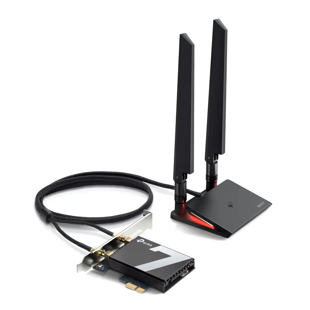 Безжичен адаптер TP-LINK Archer TBE550E, BE9300, Wi-Fi 7,Bluetooth 5.4, PCI Exp. - image 2