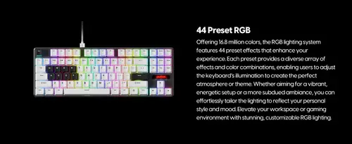 Pulsar професионална геймърска механична клавиатура Professional Gaming Mechanical Keyboard PCMK 2 HE TKL ANSI White - 8K, Gateron Magnetic Switches [Linear] - image 5