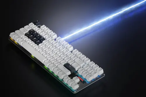 Pulsar професионална геймърска механична клавиатура Professional Gaming Mechanical Keyboard PCMK 2 HE TKL ANSI White - 8K, Gateron Magnetic Switches [Linear] - image 8
