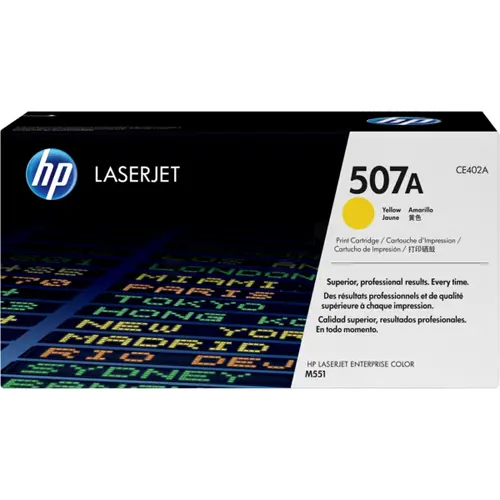 КАСЕТА ЗА HP Color Laserjet Enterprise 500 M551 - Yellow - /507A/ - PN CE402A - image 1