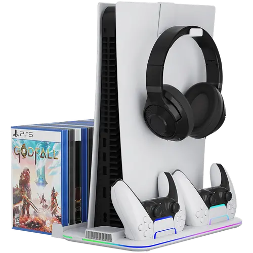 CANYON βάση ψύξης CS-51 RGB PS5 Slim/DE Charge Λευκό - 5