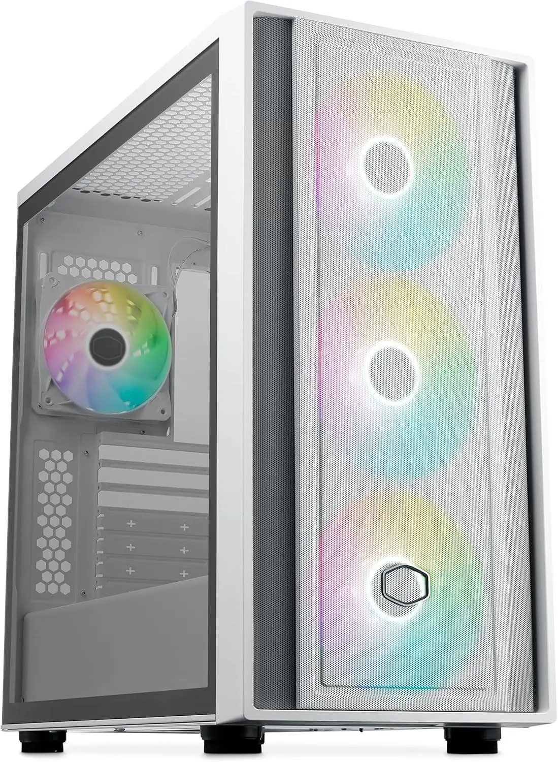 Кутия CoolerMaster MasterBox 600 - White ARGB