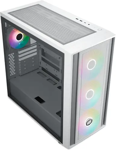 Кутия CoolerMaster MasterBox 600 - White ARGB - image 1