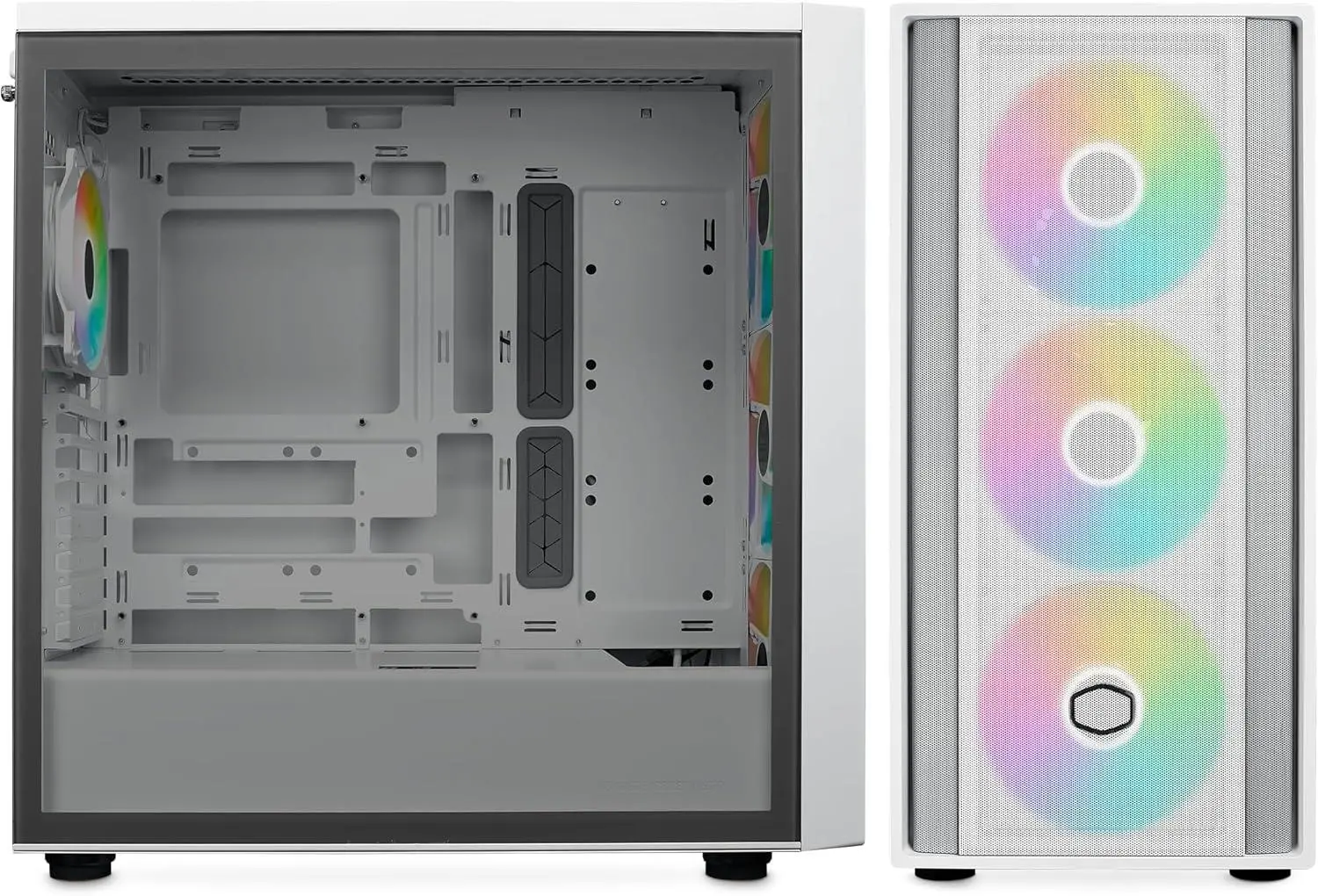 Кутия CoolerMaster MasterBox 600 - White ARGB - image 2
