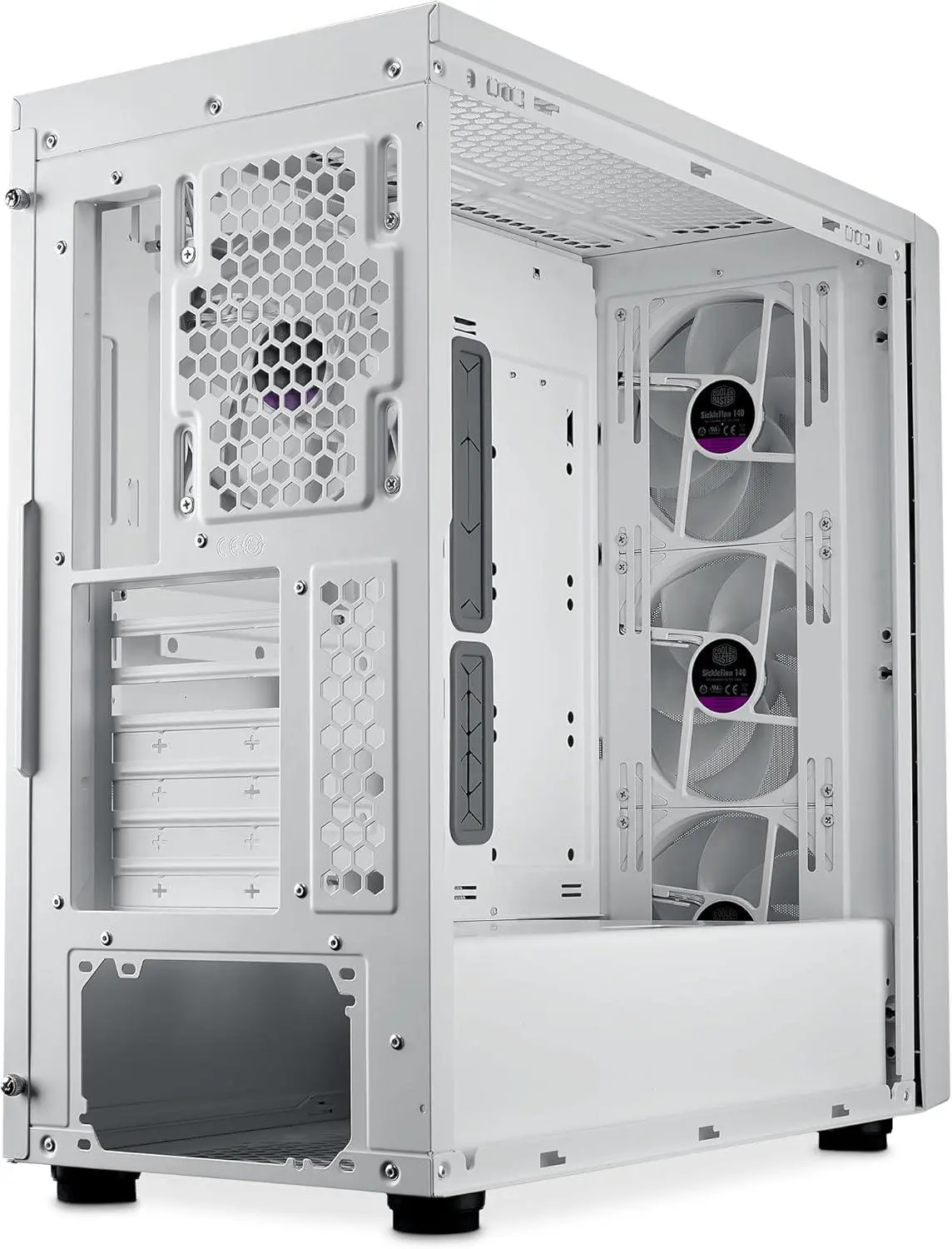Кутия CoolerMaster MasterBox 600 - White ARGB - image 3