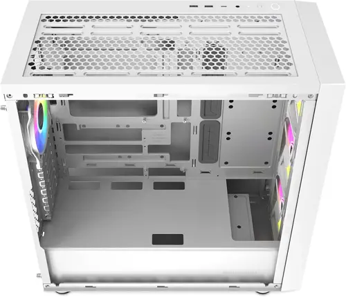 Кутия CoolerMaster MasterBox 600 - White ARGB - image 4
