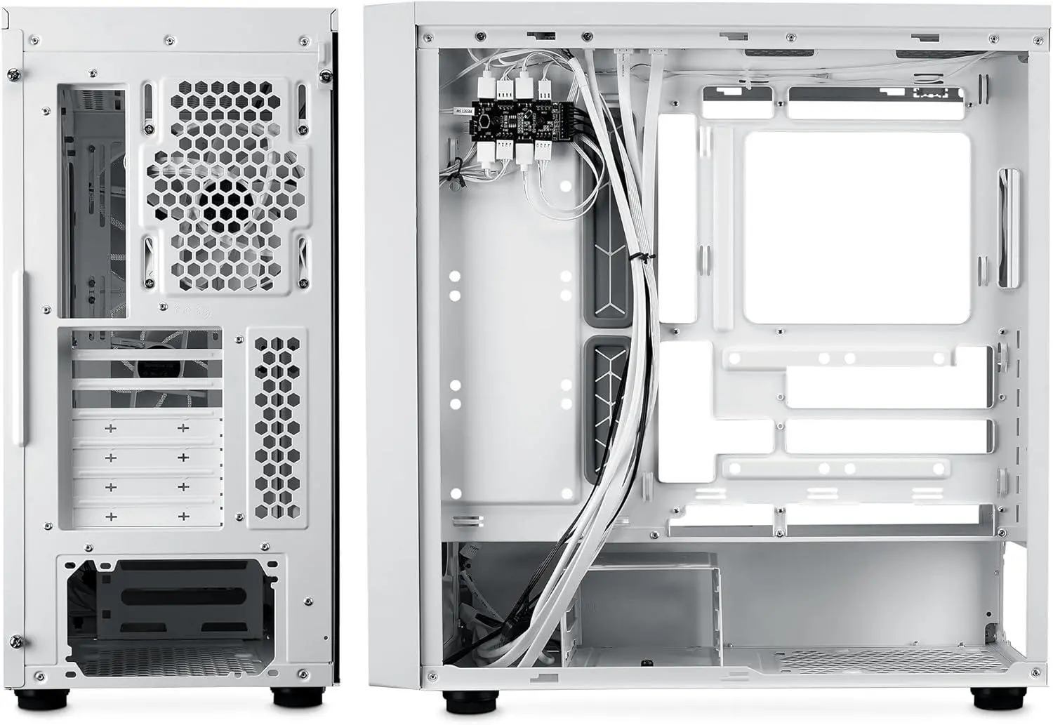 Кутия CoolerMaster MasterBox 600 - White ARGB - image 5