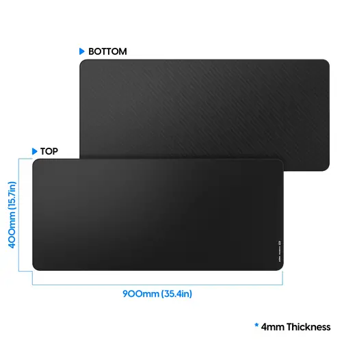 Pulsar професионален геймърски пад за мишка Gaming Mousepad ParaBrake V2 Mouse Pad XXL Black - 900 x 400 mm - image 3