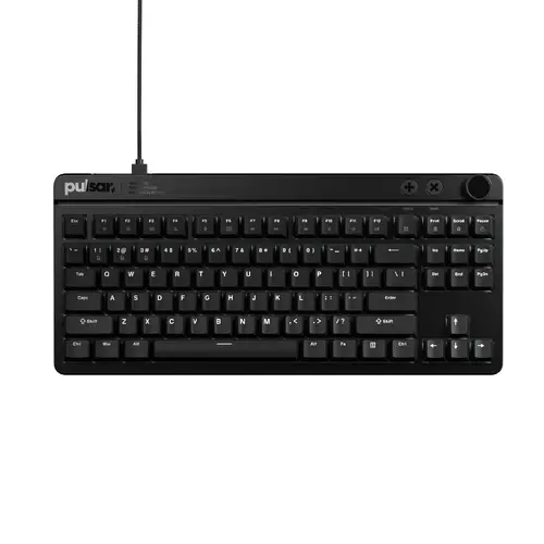 Pulsar професионална геймърска механична клавиатура Professional Gaming Mechanical Keyboard Xboard MS TKL ANSI Black - 8K, Cherry MX2A [Linear], RGB - image 1