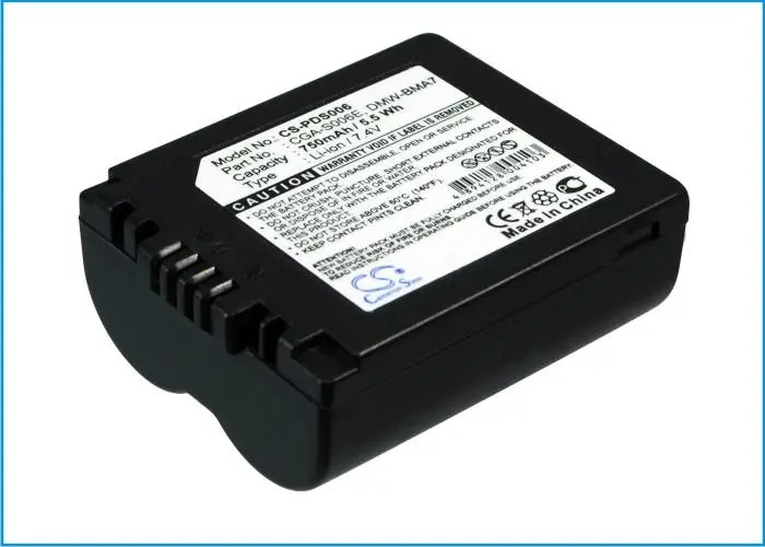 Батерия за апарат Panasonic CGR-S006 LiIon 7.4V 750mAh Cameron Sino