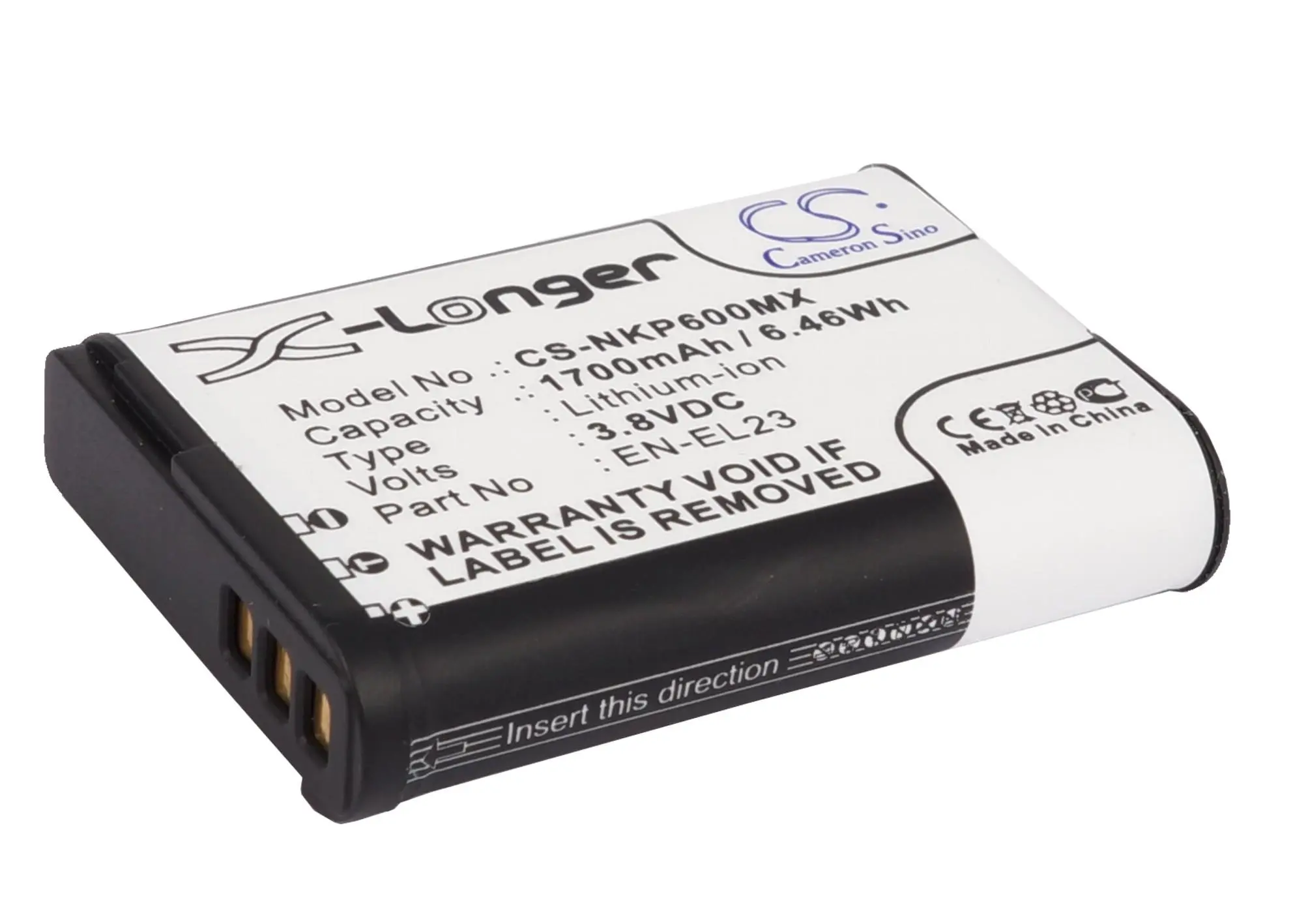Батерия за апарат NIKON EN-E23 Coolpix P600; P900 LiIon 3,8V 1700mAh Cameron Sino