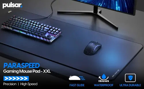 Pulsar професионален геймърски пад за мишка Gaming Mousepad Paraspeed V2 CORDURA Black - 900 x 400 mm - image 6