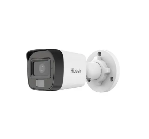 Камера, Hi-Look 2 MP Smart Hybrid Light MD 2.0 Fixed Bullet Network Camera, 2.8mm, F1.6, IR,White Light up to 30m, H.265+, IP67, Digital WDR, 3D DNR, Built-in Microphone, 12Vdc/PoE 6.5W - image 1