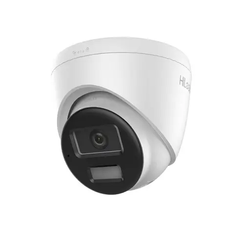 Камера, Hi-Look 2 MP Smart Hybrid Light MD 2.0 Fixed Turret Network Camera, 2.8mm, F1.6, IR,White Light up to 30m, H.265+, IP67, Digital WDR, 3D DNR, Built-in Microphone, 12Vdc/PoE 6.5W