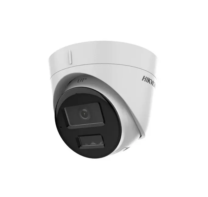Камера, HikVision 2 MP Smart Hybrid Light Fixed Turret Network Camera, 2.8 mm, F1.6, IR,White Light up to 30m, H.265+, IP67, built-in microphone, built-in memory card slot (up to 512GB), 12Vdc/PoE 6.5W