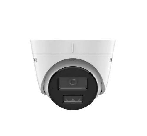 Камера, HikVision 2 MP Smart Hybrid Light Fixed Turret Network Camera, 2.8 mm, F1.6, IR,White Light up to 30m, H.265+, IP67, built-in microphone, built-in memory card slot (up to 512GB), 12Vdc/PoE 6.5W - image 1