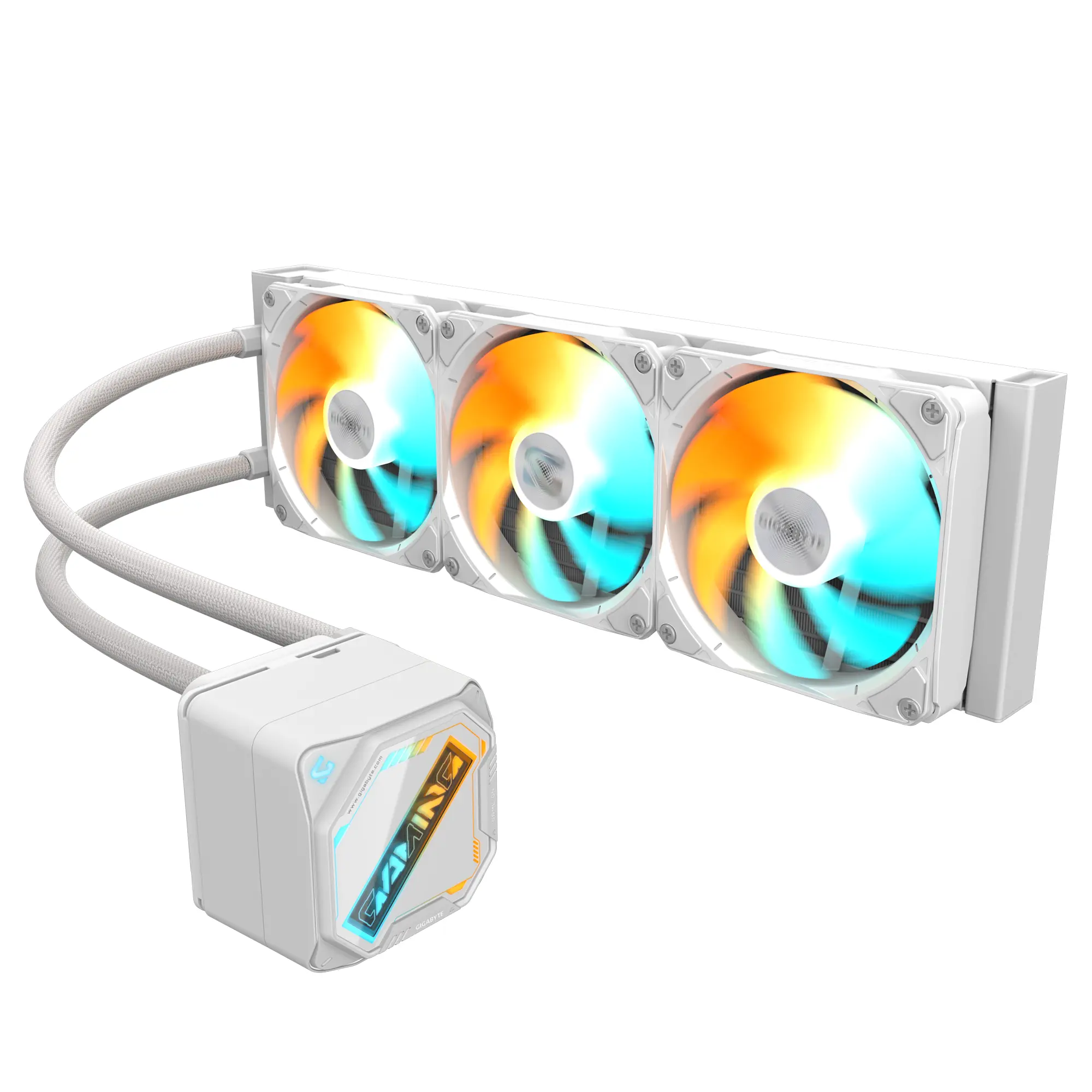 Cooler cu apă pentru procesor Gigabyte GAMING 360 ICE, alb