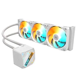 Воден охладител за процесор Gigabyte GAMING 360 ICE, бяла