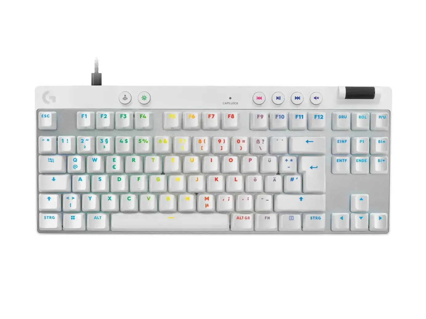 Tastatură, Logitech PRO X TKL RAPID - ALB - US INT`L - EMEA28i-935