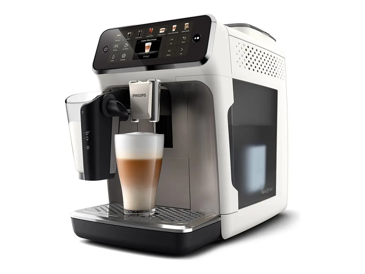 PHILIPS Αυτόματη μηχανή espresso 4400 series 12 ροφήματα LatteGo χρώμα λευκό