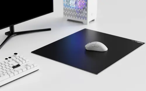 Superglide професионален стъклен геймърски пад за мишка Gaming Glass Mousepad Superglide Pad v2 XL Black - 490 x 420 mm - image 2