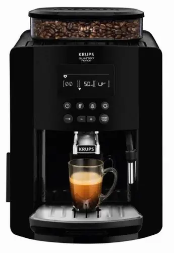 Кафемашина, Krups EA817010, Espresso Automat Arabica, espresso machine, 1450W, 15 bar, 1.7l, Black