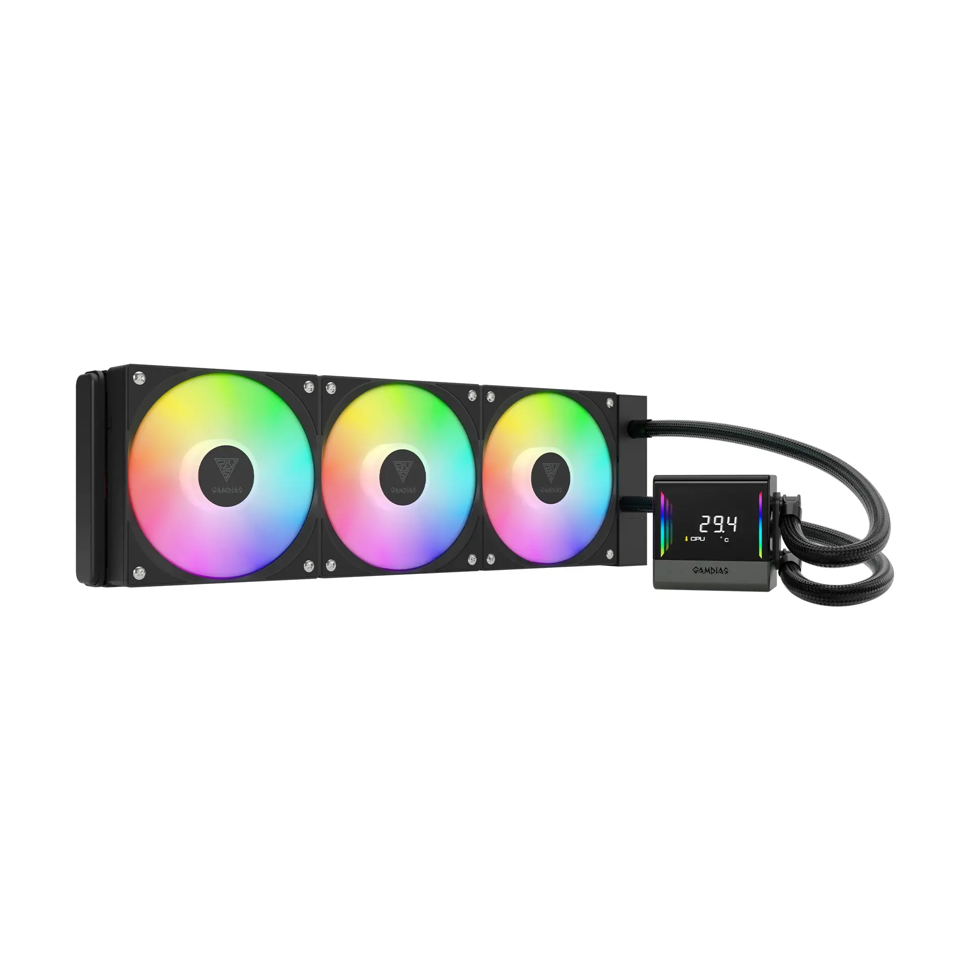 Gamdias răcire cu apă Water Cooling Chione E4-360 - ecran LCD, A-RGB