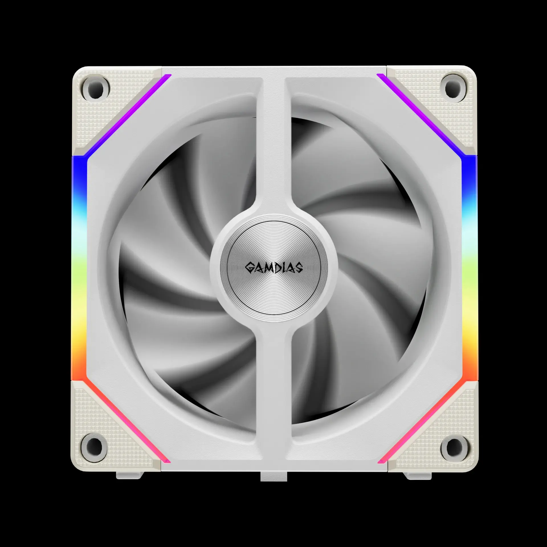 Gamdias Σετ ανεμιστήρων Fan Pack 3-in-1 3x120mm - AEOLUS P2-1203 White, εναλλάξιμα πτερύγια ανεμιστήρα (περιλαμβάνονται αντίστροφα πτερύγια) - image 4
