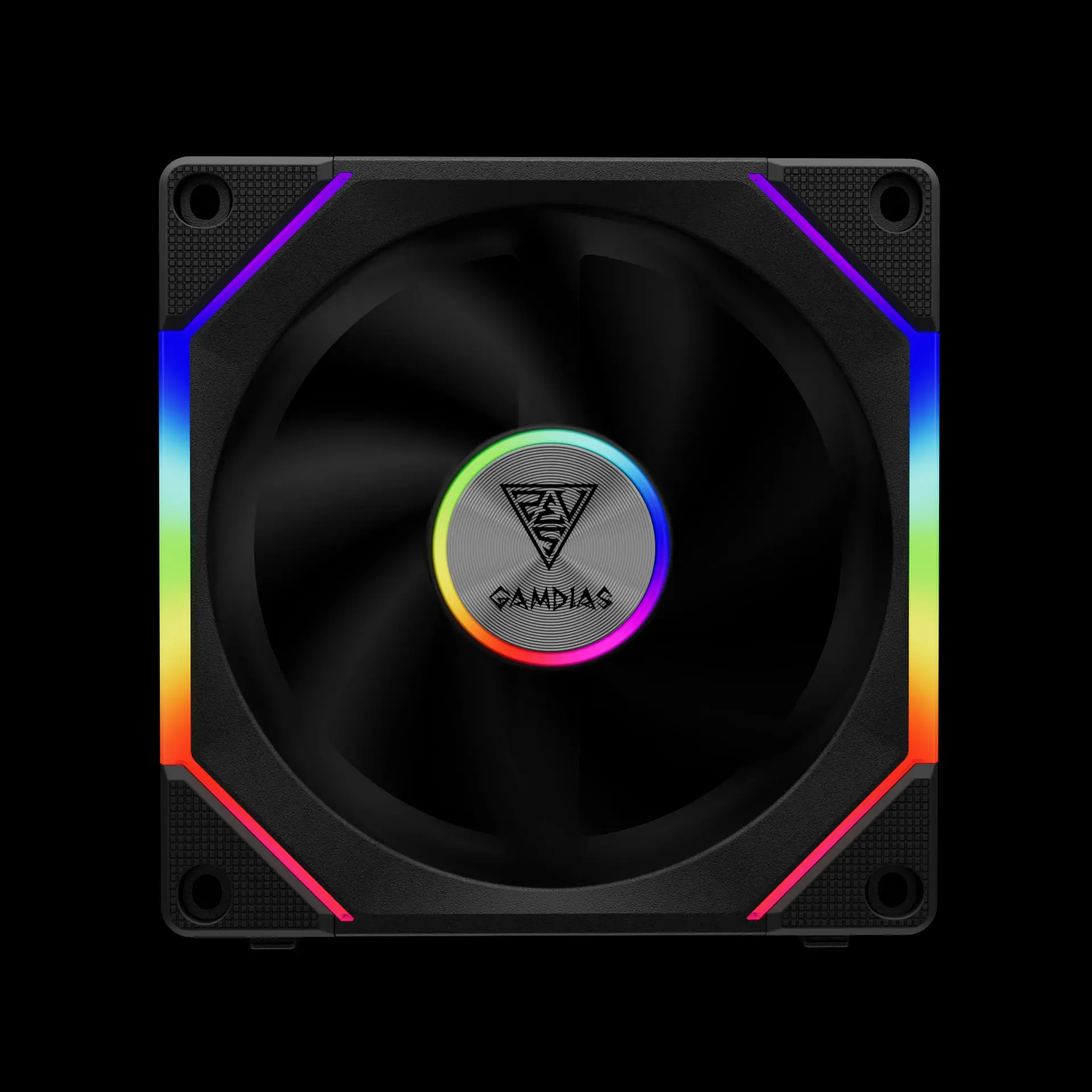 Gamdias Κιτ ανεμιστήρων Fan Pack 3-in-1 3x120mm - AEOLUS P2-1203, εναλλάξιμα πτερύγια ανεμιστήρα (περιλαμβάνονται αντίστροφα πτερύγια), Daisy-Chain - image 1