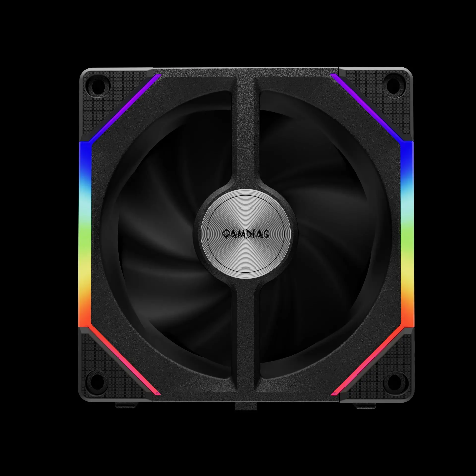 Gamdias Κιτ ανεμιστήρων Fan Pack 3-in-1 3x120mm - AEOLUS P2-1203, εναλλάξιμα πτερύγια ανεμιστήρα (περιλαμβάνονται αντίστροφα πτερύγια), Daisy-Chain - image 4