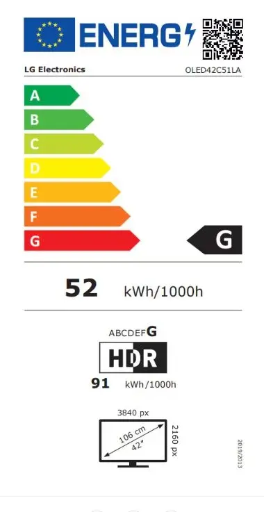 Телевизор, LG OLED42C51LA, 42" UHD OLED evo, 4K (3840 x 2160), DVB-C/T2/S2, Full Cinema Screnn, Alpha 9 AI 4K Gen8, 120Hz Native (VRR 144Hz), ThinQ AI, HDR10, VRR, NVIDIA G-SYNC, AMD FreeSync, Dolby Vision, Dolby Atmos, Wi-Fi 6, Bluetooth, HDMI, USB, Airplay 2, IC - image 10