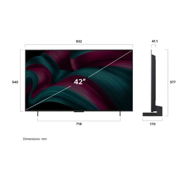 Televizor, LG OLED42C51LA, 42" UHD OLED evo, 4K (3840 x 2160), DVB-C/T2/S2, Full Cinema Screen, Alpha 9 AI 4K Gen8, 120Hz Native (VRR 144Hz), ThinQ - image 9