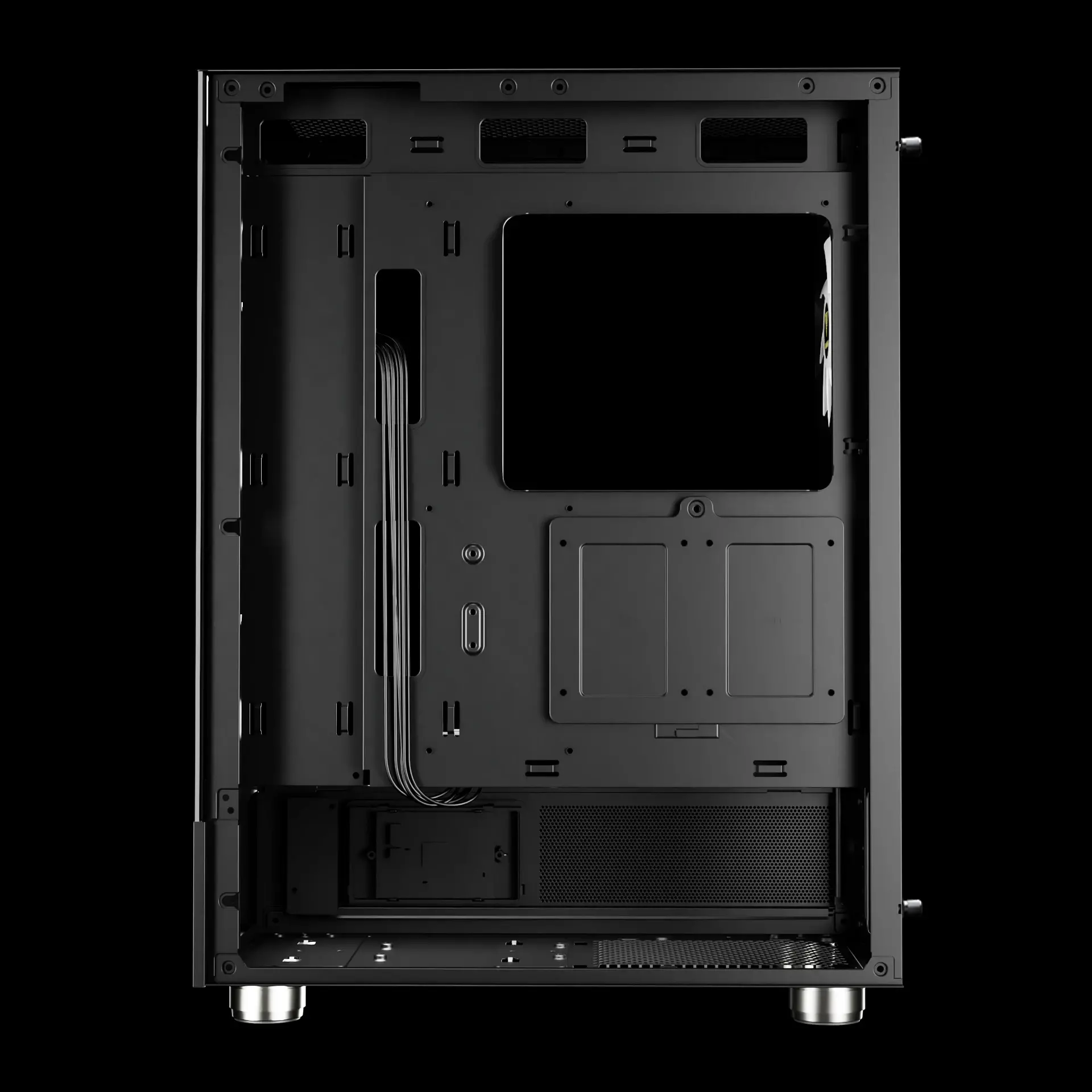 Gamdias κουτί υπολογιστή ATX - ATLAS E1 - 3 x 120 mm A-RGB, Ψηφιακή οθόνη, Ψημένο γυαλί - image 8