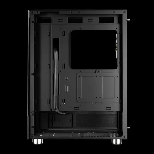 Gamdias κουτί υπολογιστή ATX - ATLAS E1 - 3 x 120 mm A-RGB, Ψηφιακή οθόνη, Ψημένο γυαλί - 9
