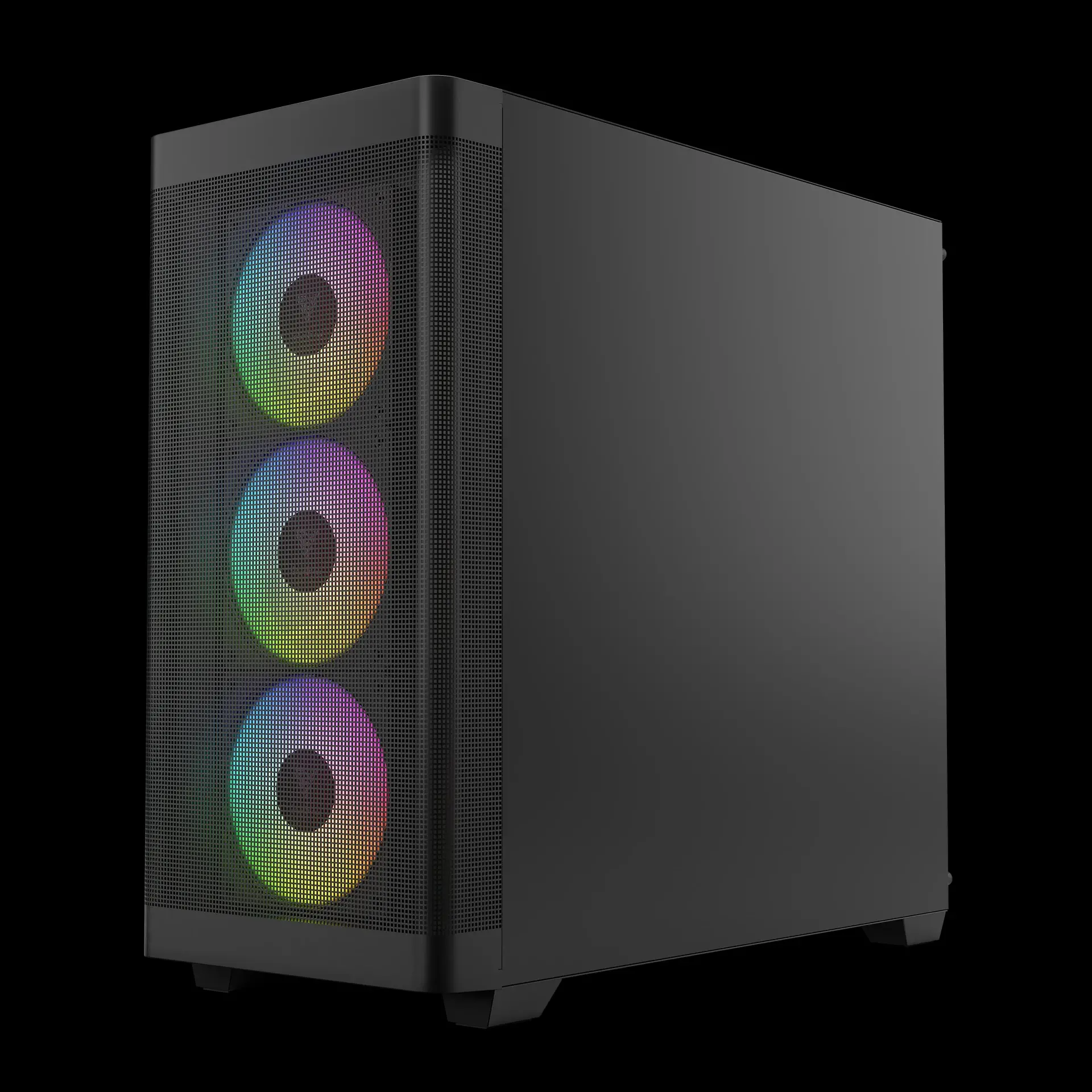 Gamdias кутия Case E-ATX - ATHENA M3 Black - USB-C, 4 x 120 mm A-RGB, Mesh, Tempered Glass - image 5