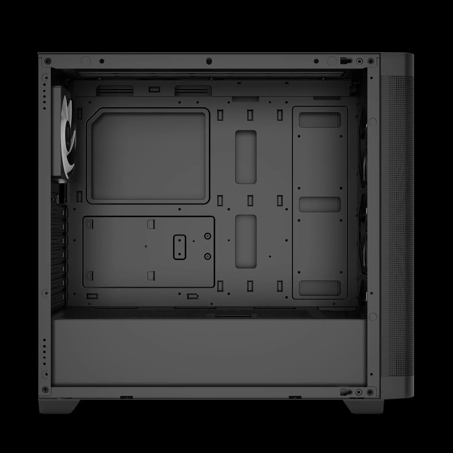 Gamdias кутия Case E-ATX - ATHENA M3 Black - USB-C, 4 x 120 mm A-RGB, Mesh, Tempered Glass - image 6
