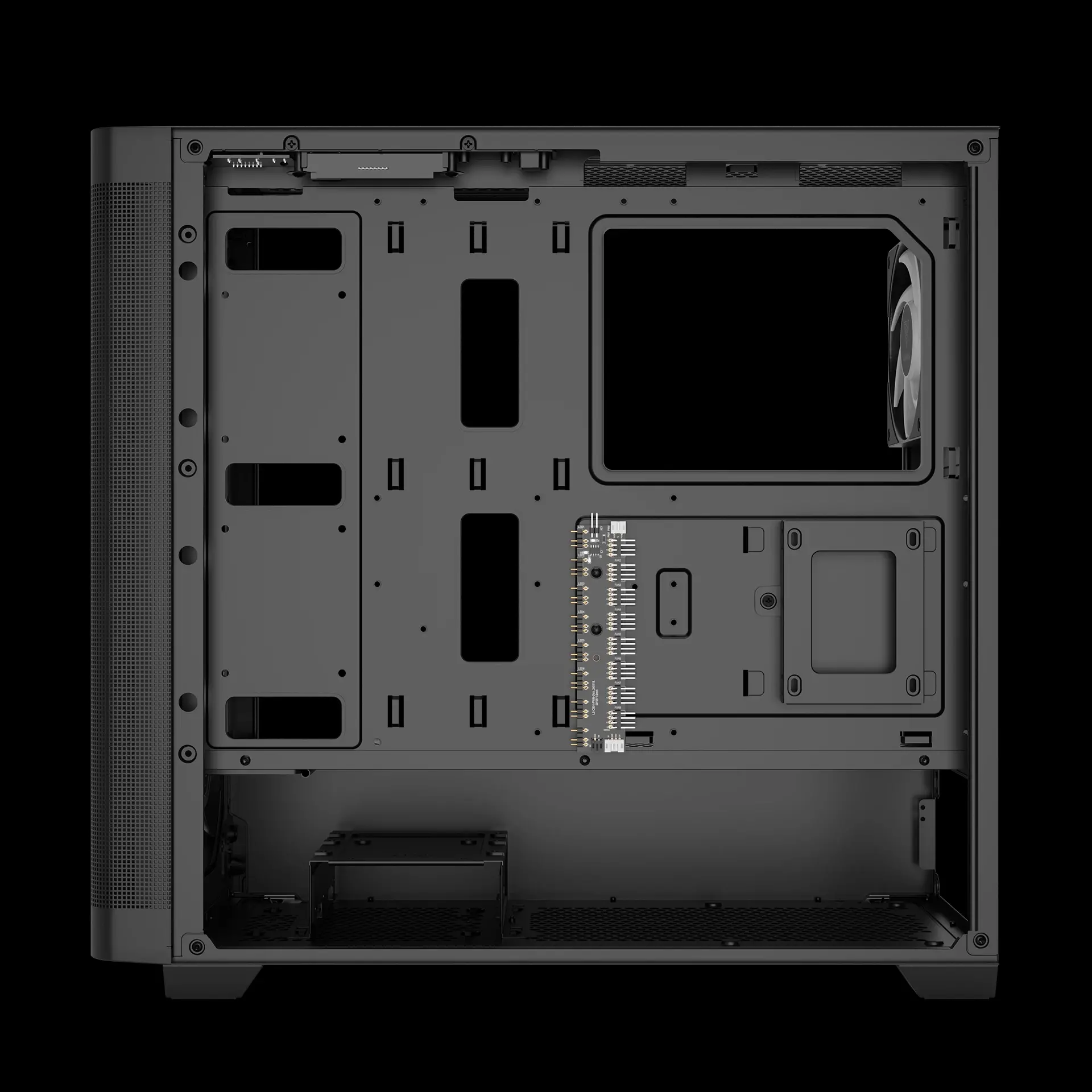 Gamdias кутия Case E-ATX - ATHENA M3 Black - USB-C, 4 x 120 mm A-RGB, Mesh, Tempered Glass - image 7