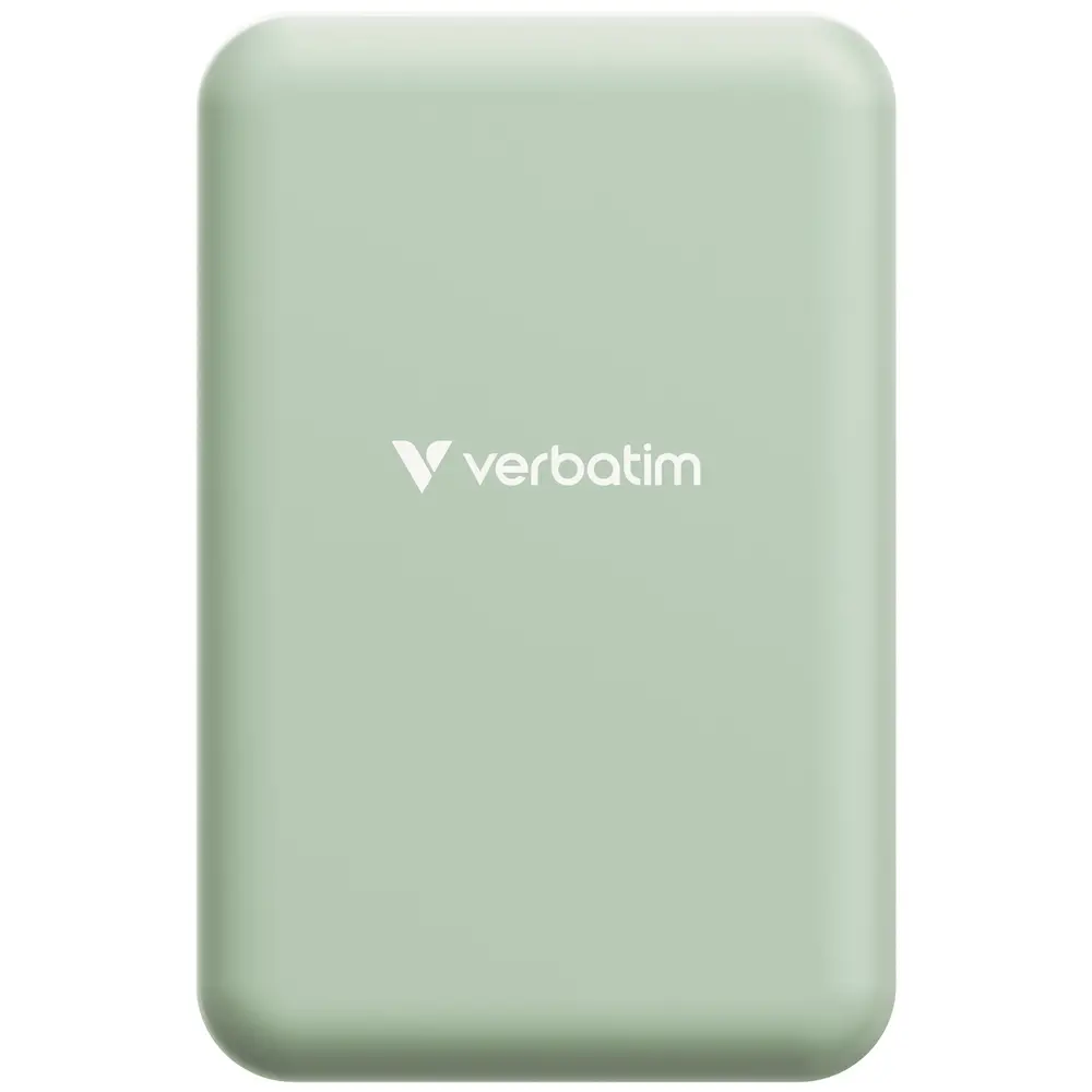 Baterie externă, Verbatim Charge 'n' Go Essentials Power Bank Magnetic Wireless 20000mAh Verde - image 2