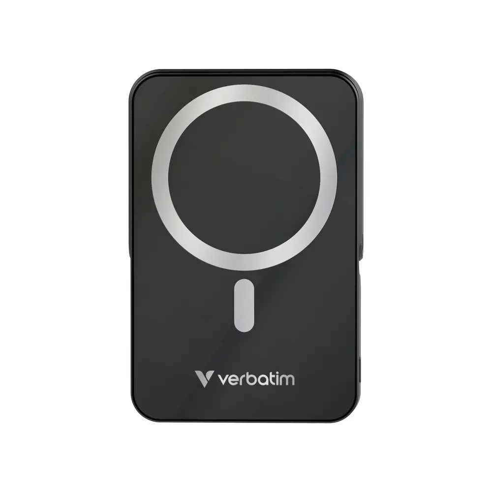 Външна батерия, Verbatim Charge 'n' Go Power Bank with Stand Magnetic Wireless 10000mAh Black - image 1