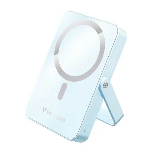Външна батерия, Verbatim Charge 'n' Go Power Bank with Stand Magnetic Wireless 10000mAh Blue