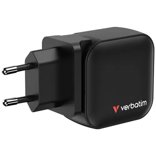 Зарядно устройство, Verbatim Mini GaN Charger 70W 3 Port US plug with EU and UK adaptors - image 5