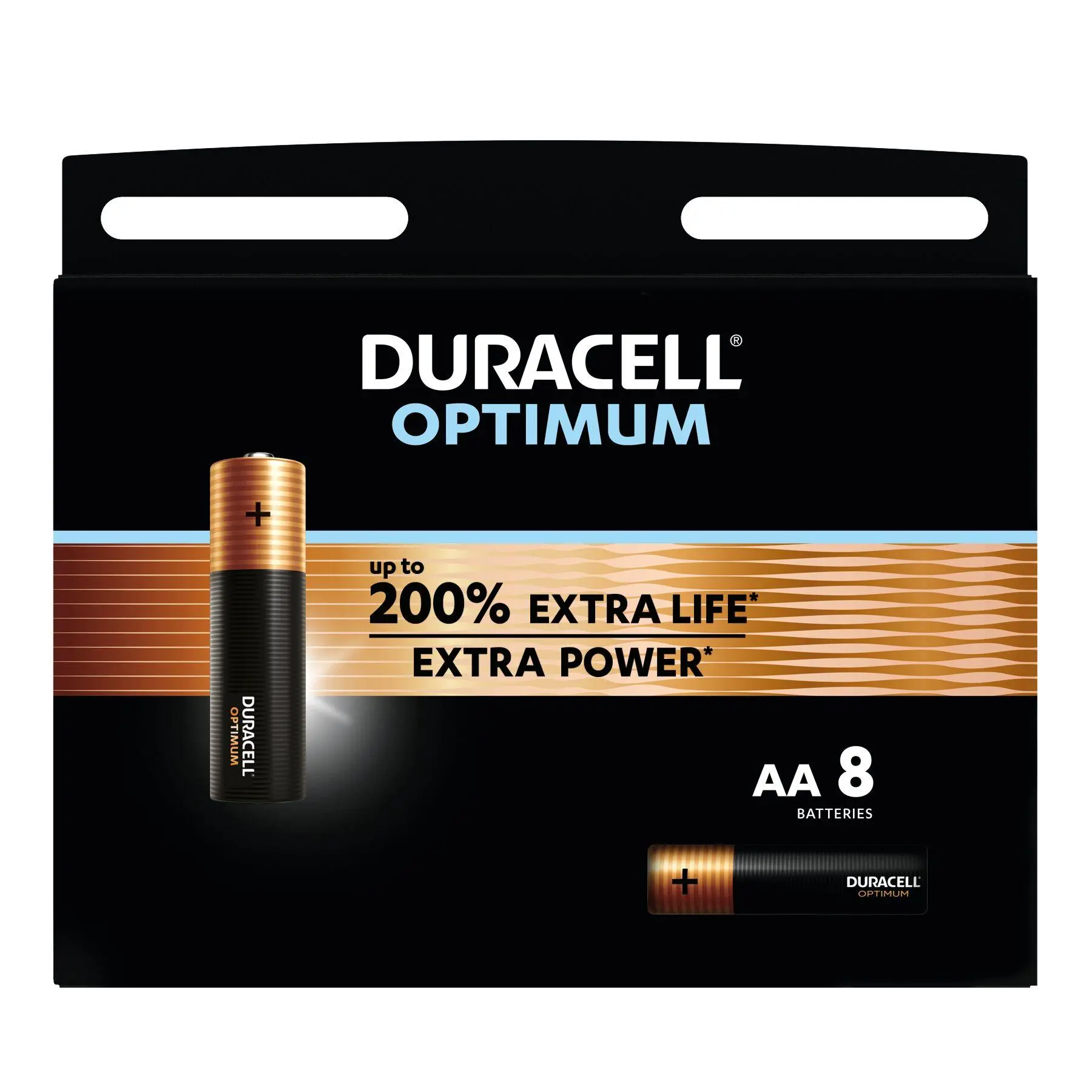 Baterie alcalină DURACELL OPTIMUM LR6 /8 buc. în blister/ 1.5V