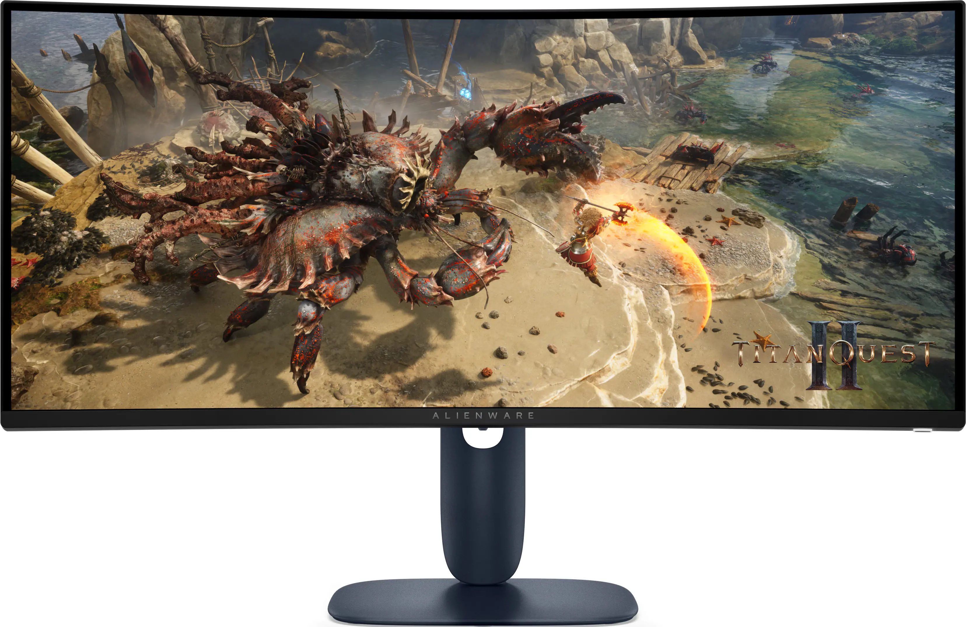 Монитор, Dell Alienware AW3425DWM, 34" Curved WQHD LED AG 21:9, VA, 1ms GTG, 3000:1, 400 cd/m2, 3440x1440, 180 Hz, 95% DCI-P3, HDR, VRR, AMD FreeSync, VESA AdaptiveSync, HDMI, DP, USB 5Gbps, PIP, PBP, Height Adjustable, Pivot, Tilt, Black