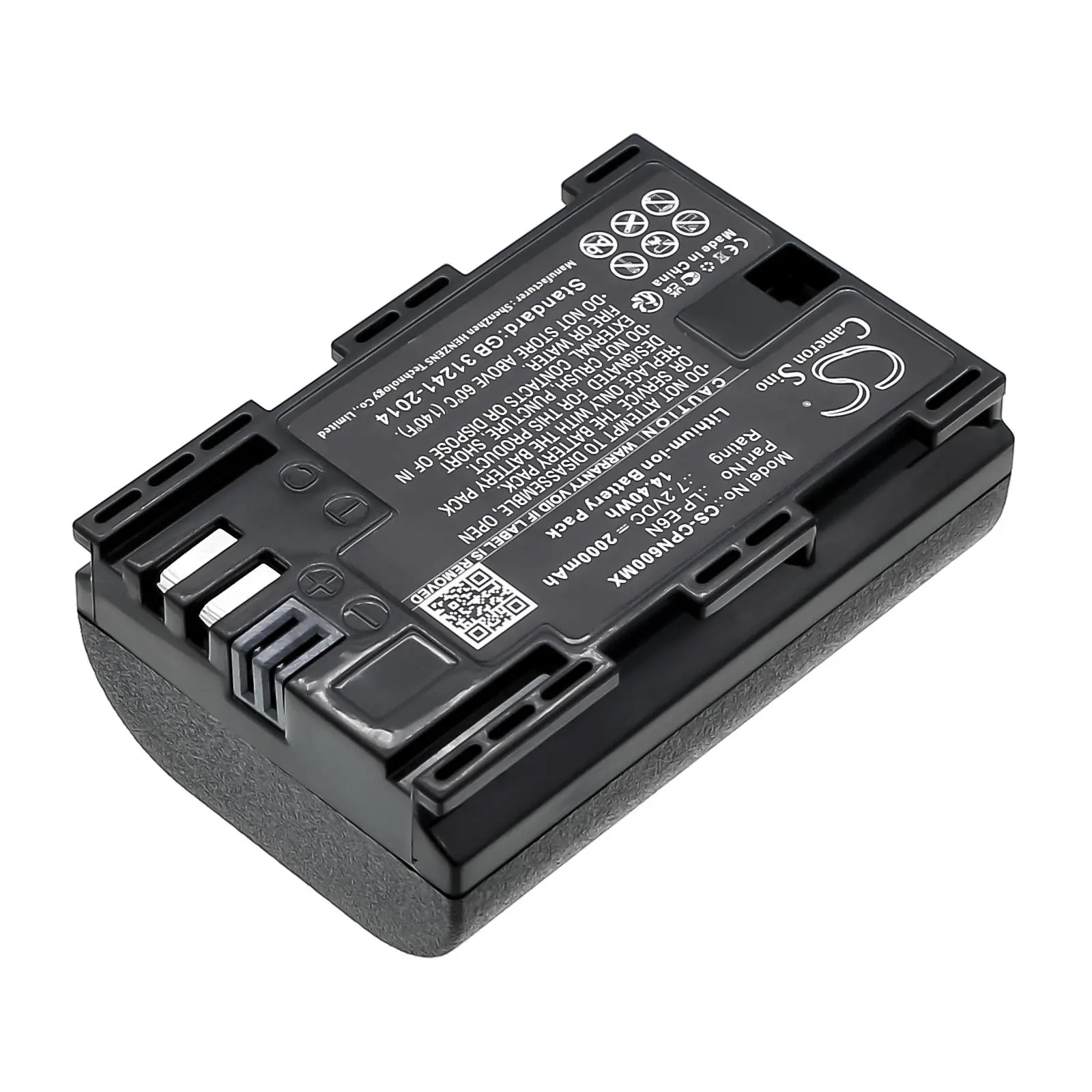Батерия за фотоапарат CANON EOS 5D, EOS 60D LiIon 7.2V 2000mAh Cameron Sino - image 3