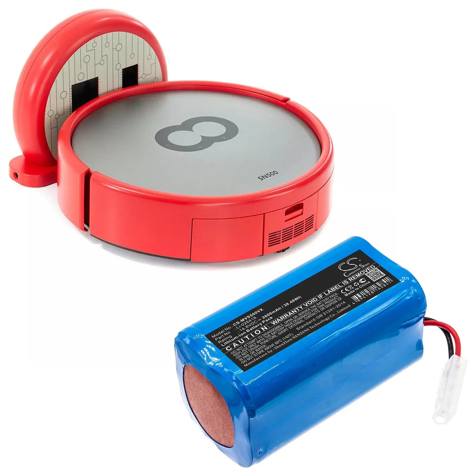 Батерия за прахосмукачка XIAOMI G1 MI Robot , MI-G1 LiIon 14,8V 2600mAh CAMERON SINO - image 3