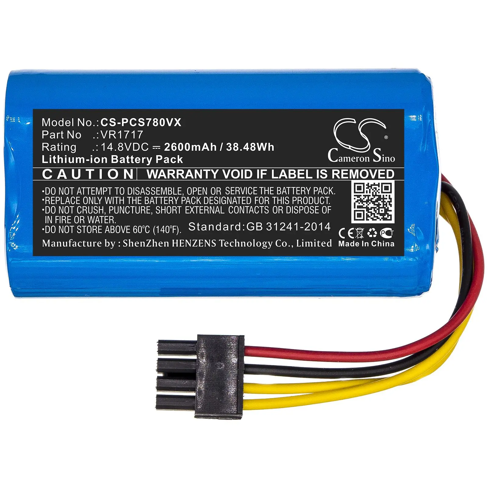 Baterie pentru aspirator Proscenic Cocoa Smart 780T, Summer P1s LiIon 14,8V 2600mAh CAMERON SINO - image 2